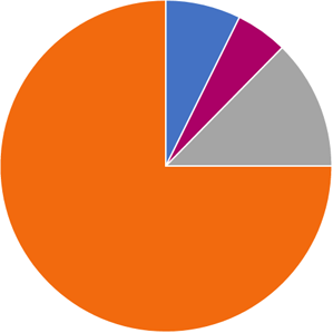Wykres kołowy pokazujący udział akcjonariatu ING Banku Śląskiego