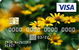 Wzór karty: żółte kwiaty