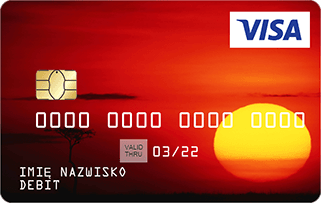 Wzór karty: zachód słońca