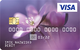 Wzór karty: fiołki