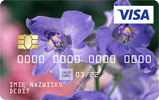 Wzór karty: fioletowe kwiaty