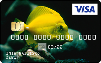 Wzór karty: zółta ryba