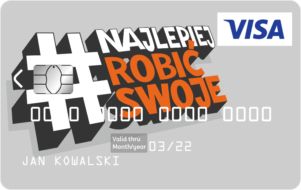  Wzór karty - napis: Najlepiej robić swoje