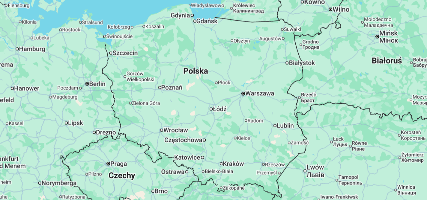 Mapa Polski