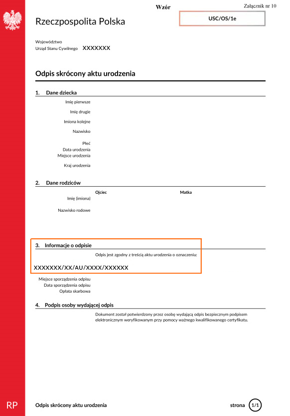 Gdzie znaleźć numer aktu urodzenia dziecka
