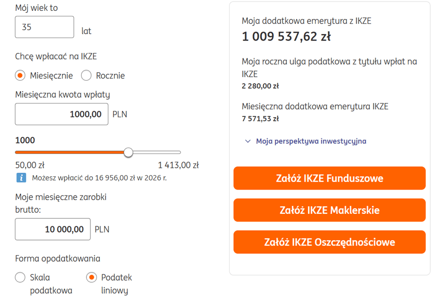 Przykładowa kalkulacja