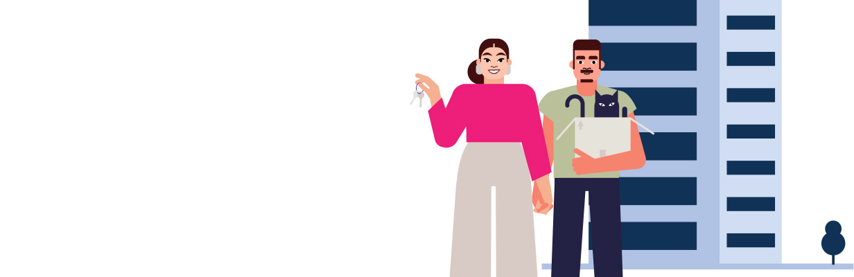 Uśmiechnięta dziewczyna zasłania oczy swetrem.